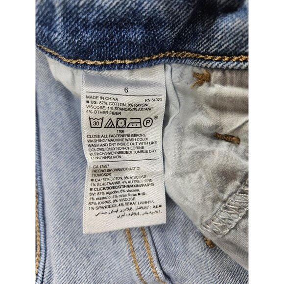 Old Navy Rockstar Jeans Womens 6 Light Wash High Rise Super Skinny Distressed - Picture 5 of 10